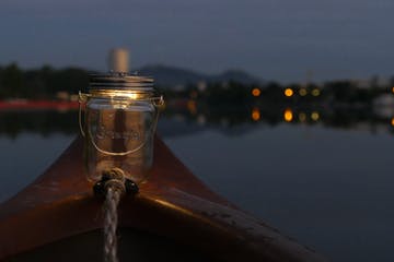 Laternen Kanutour An Der Alten Donau