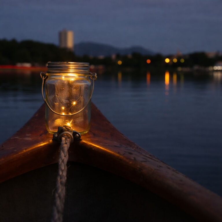 Laternen Kanutour An Der Alten Donau