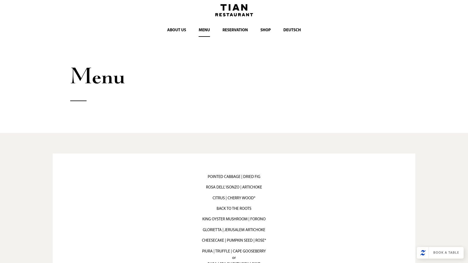 TIAN Restaurant Wien