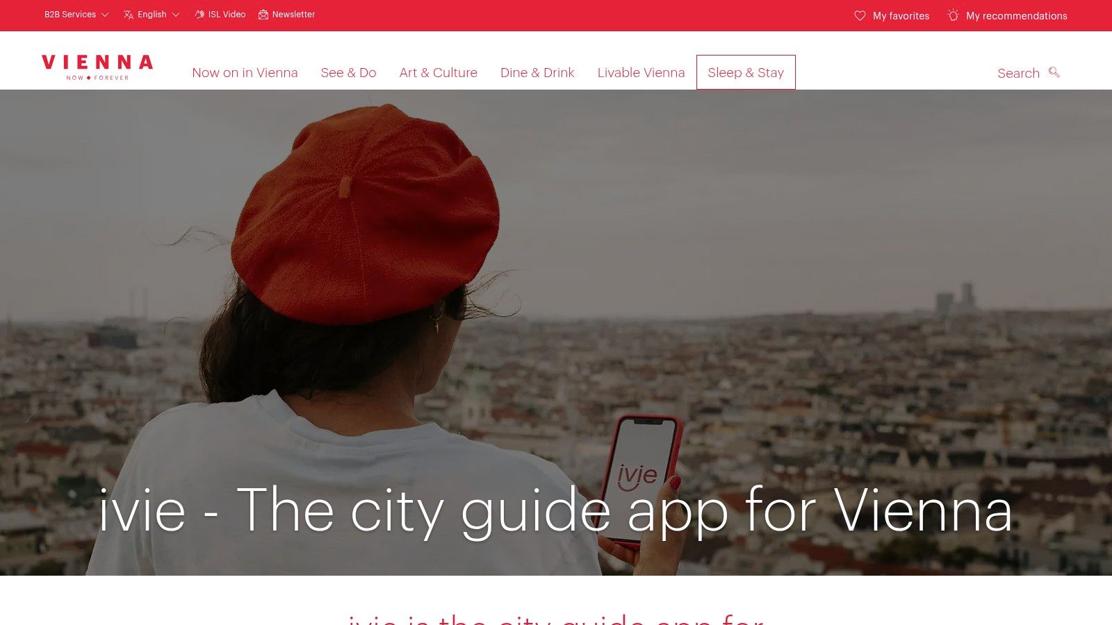 ivie – Vienna Tourist Board’s Official City Guide App