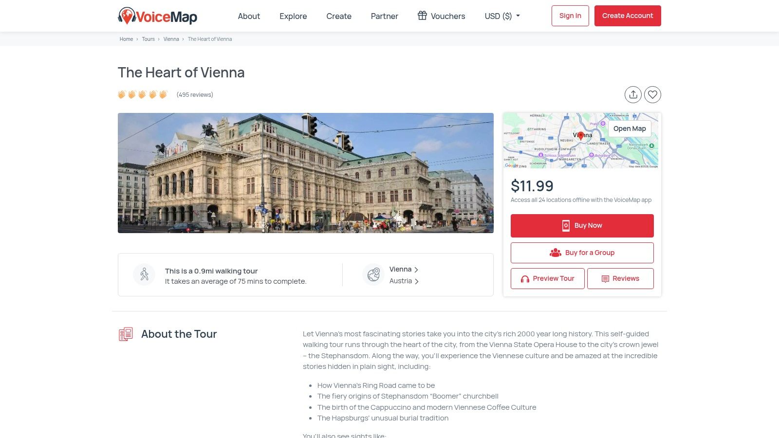 VoiceMap – GPS‑Triggered Audio Tours in Vienna