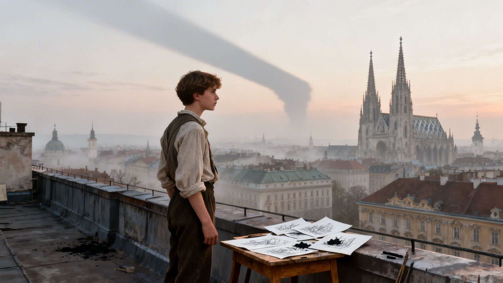 Hitler In Vienna Rooftop Artist